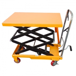 1000KG雙剪叉手動(dòng)升降平臺(tái)車(chē)